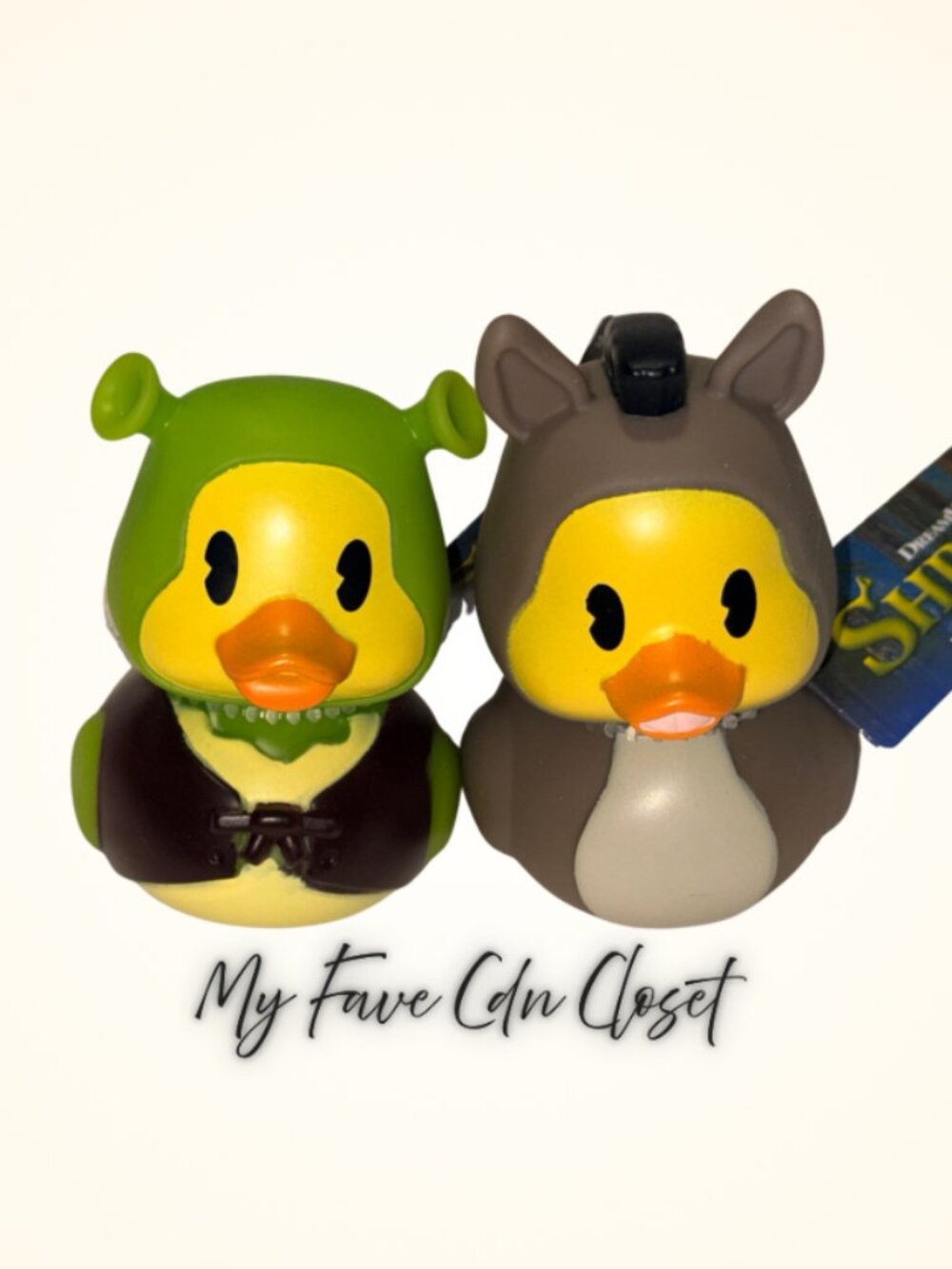 NEW Dreamworks Duckalooz Shrek & Donkey Rubber Ducks